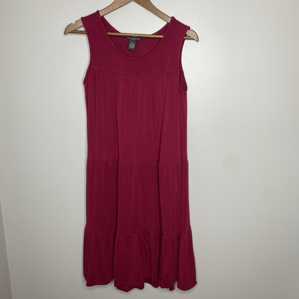 Chelsea & Theodore Womens‎ Dress Tiered Viscose/Modal Sleeveless SIze Medium